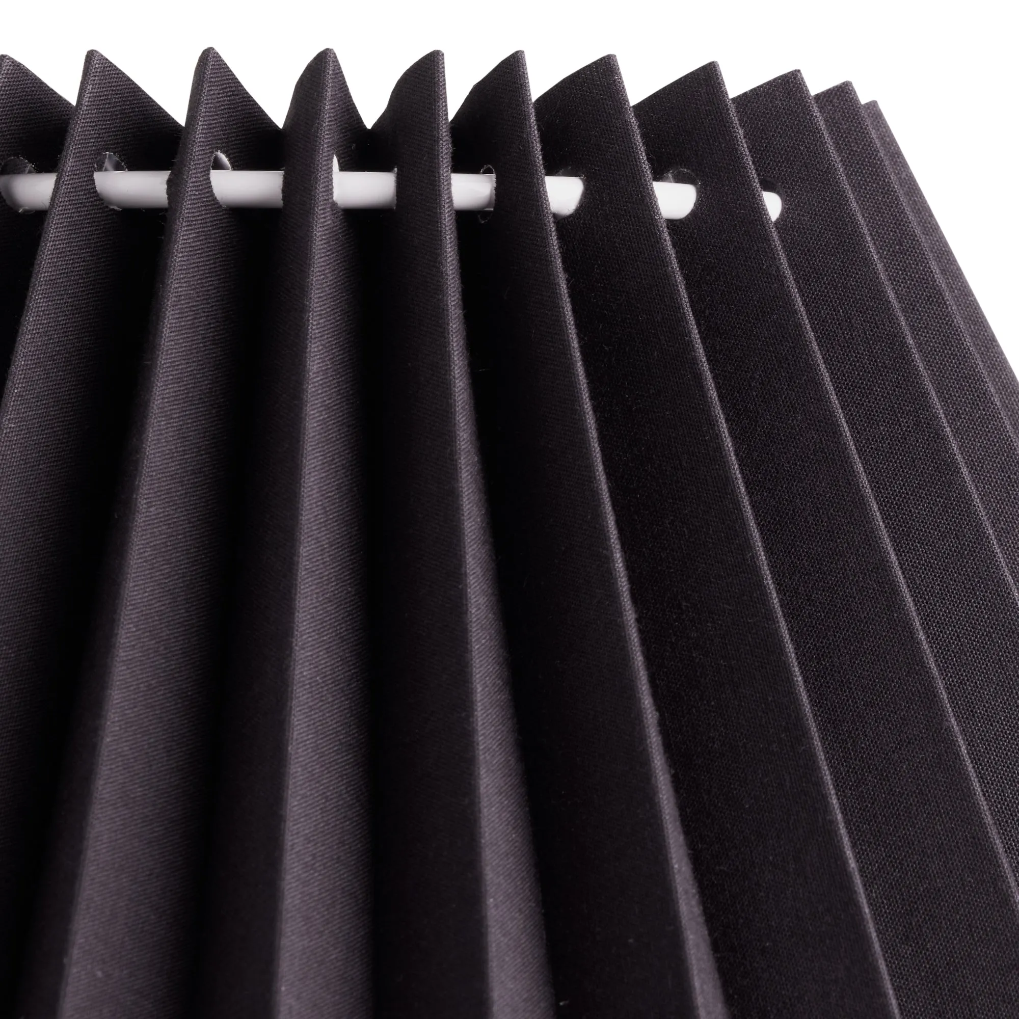 14cm tall tapered folded shade in black