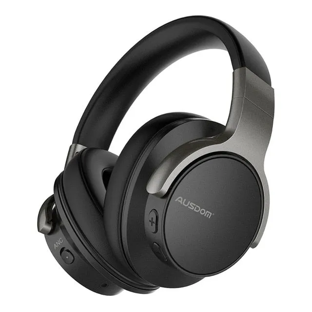 ANC8 Active Noise Cancelling Wireless Headphones Bluetooth Headset with Super HiFi Deep Bass 20H Playtime for Travel Work