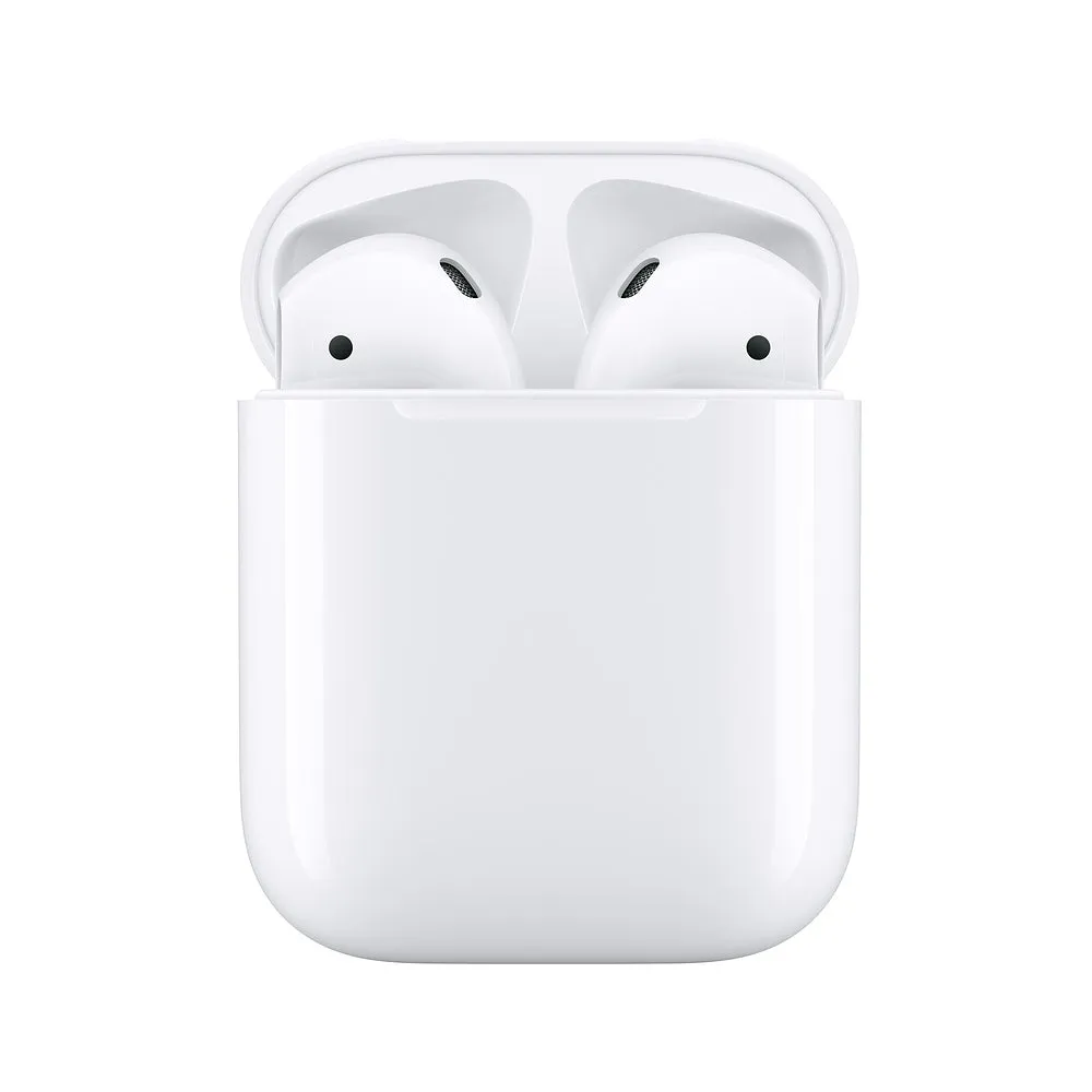 Apple AirPods with Charging Case (2nd Gen) Bundle with Velcro Cable Ties   USB Wall & Car Charger