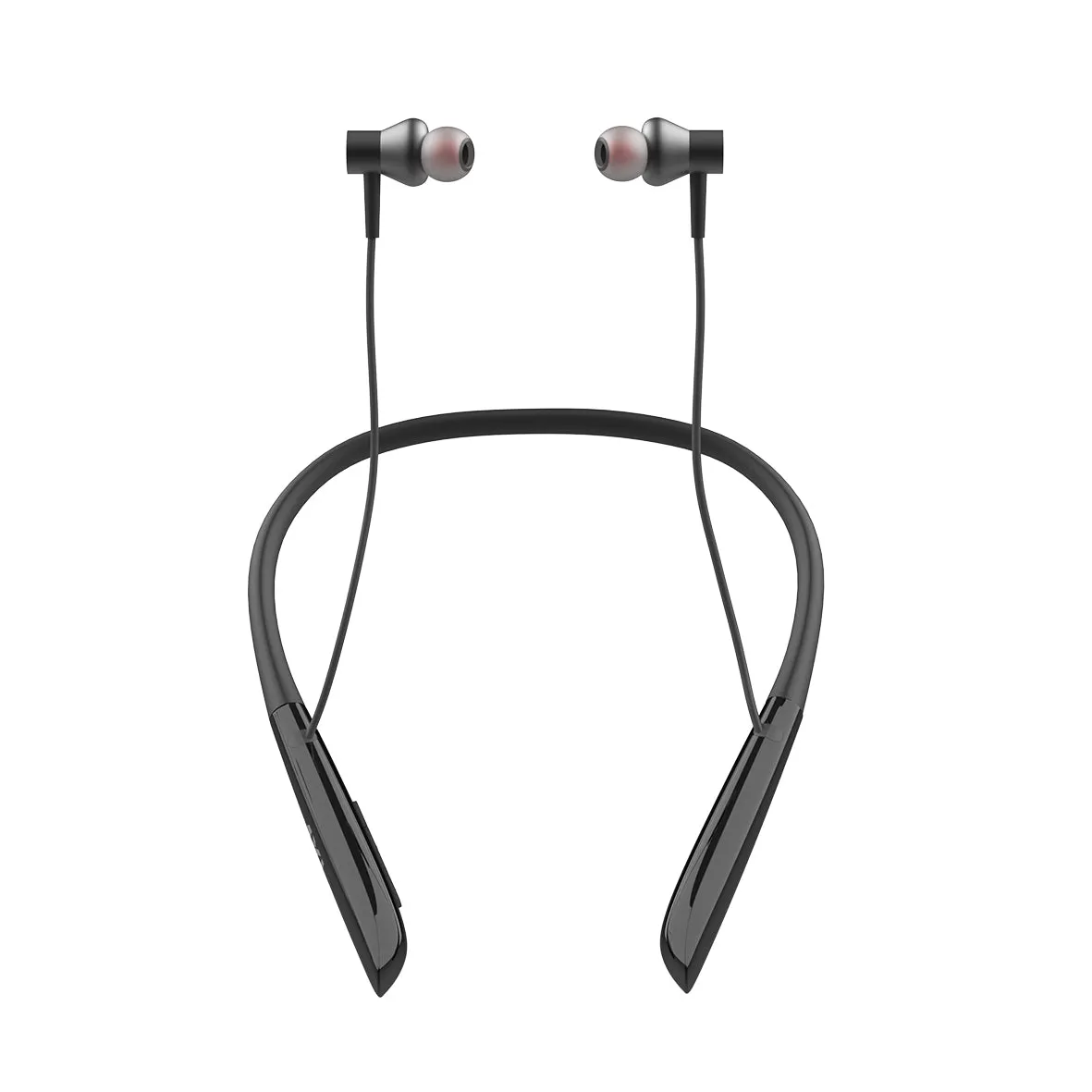 AXL ABN03 Wireless Neckband with Up to 20Hrs Playtime, Bluetooth 5.0, Fast Charging, Volume Control, Deep Bass and Single Touch Connect – Black