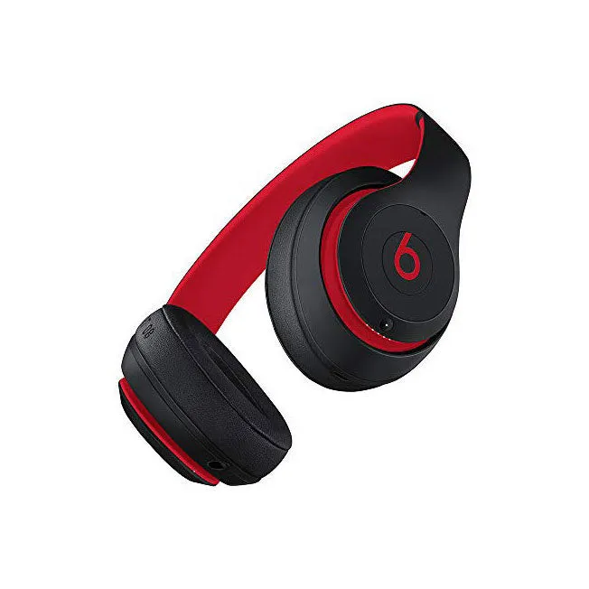 Beats Studio3 Wireless Over-Ear Headphones - The Beats Decade Collection - Defiant Black-Red (Latest Model)