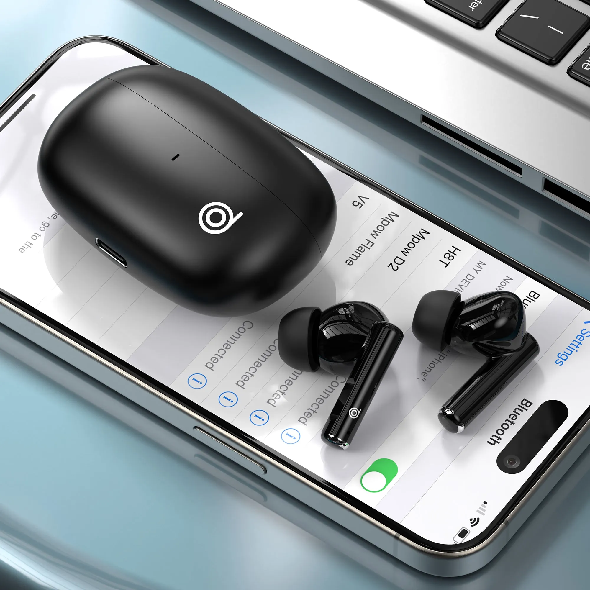 BoomAir Bass TWS Environmental Noise Cancelling Earbuds - Dual Mic, Bluetooth 5.3, USB-C - digifon