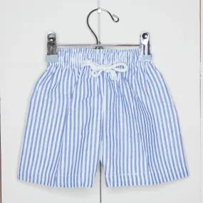 Boys Seersucker Swim Shorts navy