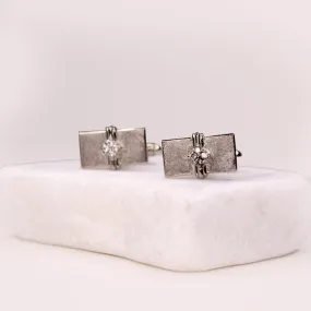 Cufflink in Cubic Zircons