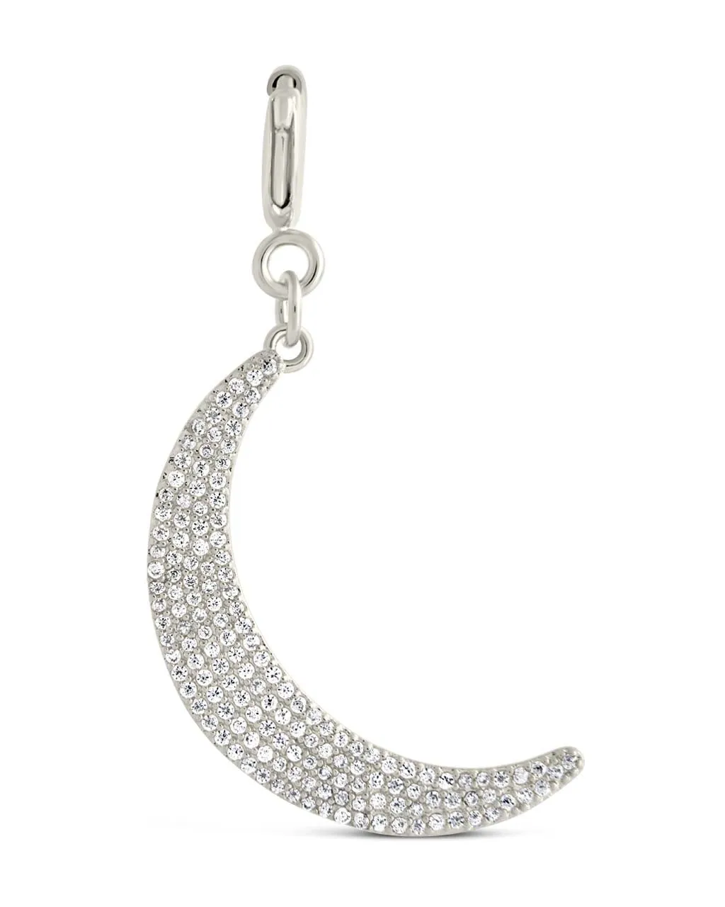 CZ Crescent Moon Charm