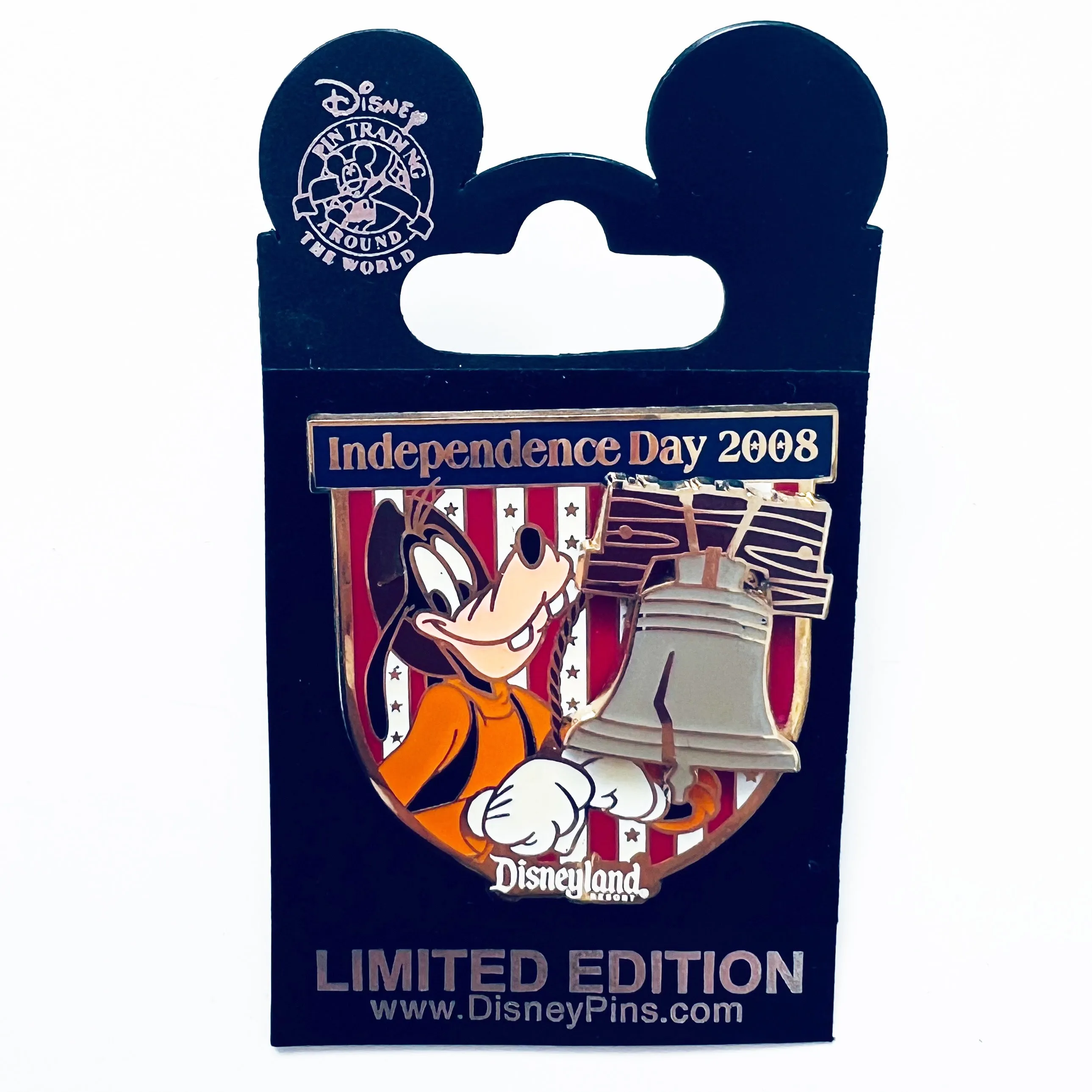 Disney DLR Independence Day Goofy with the Liberty Bell 2008 Limited Edition Pin