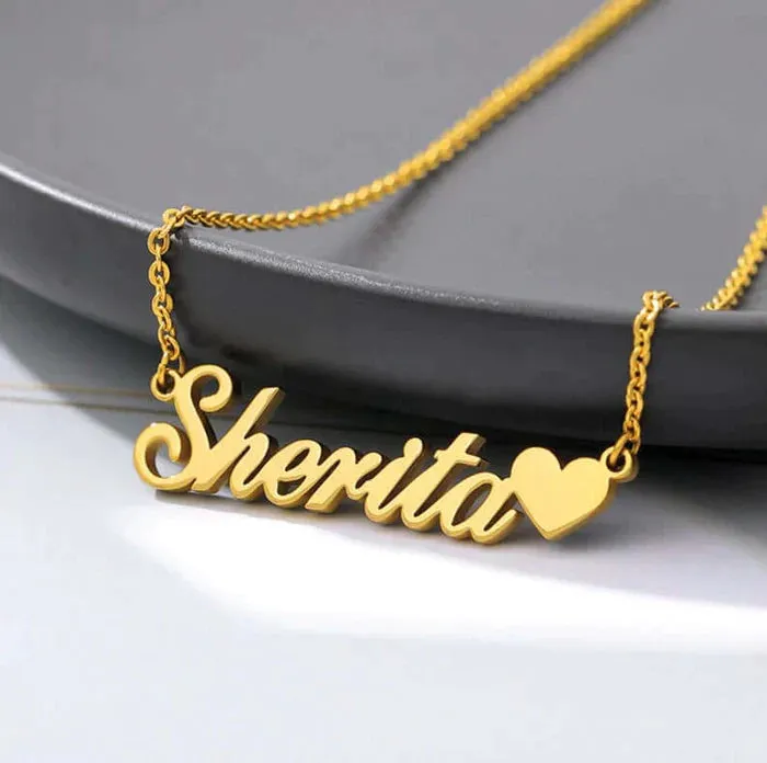 Heart Name Necklace