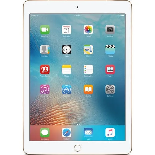 iPad Pro 9.7-inch (128GB, Wi-Fi   4G LTE Cellular, Gold) MLQ52LL/A 2016 Model