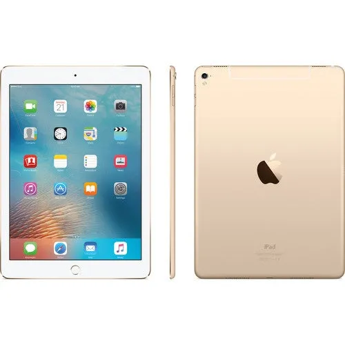 iPad Pro 9.7-inch (128GB, Wi-Fi   4G LTE Cellular, Gold) MLQ52LL/A 2016 Model