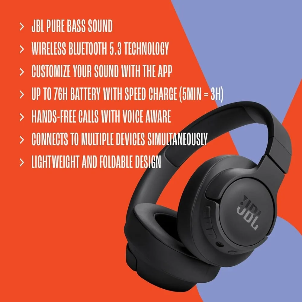 JBL Tune 720BT - Wireless Over-Ear Headphones