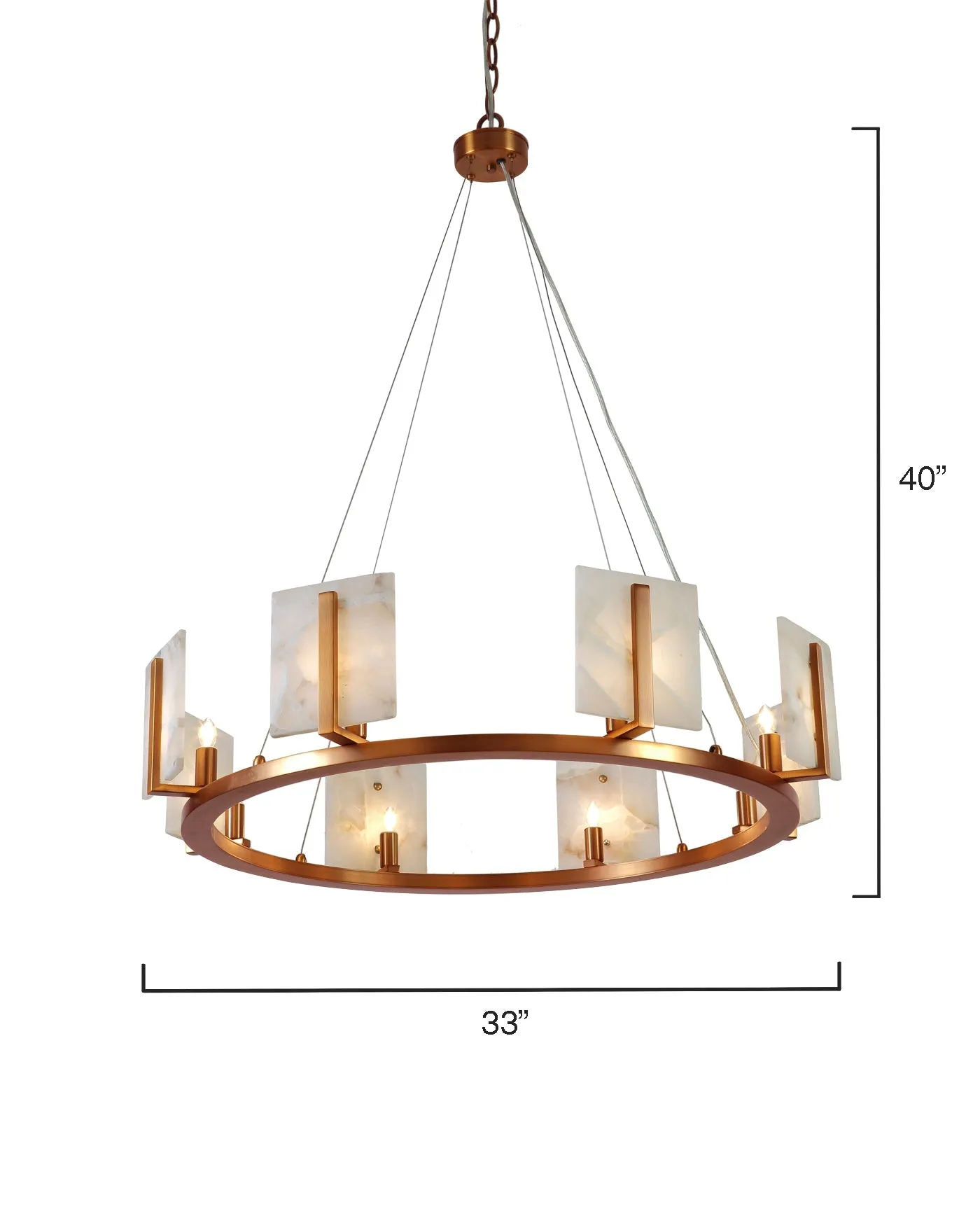 Large Halo Chandelier