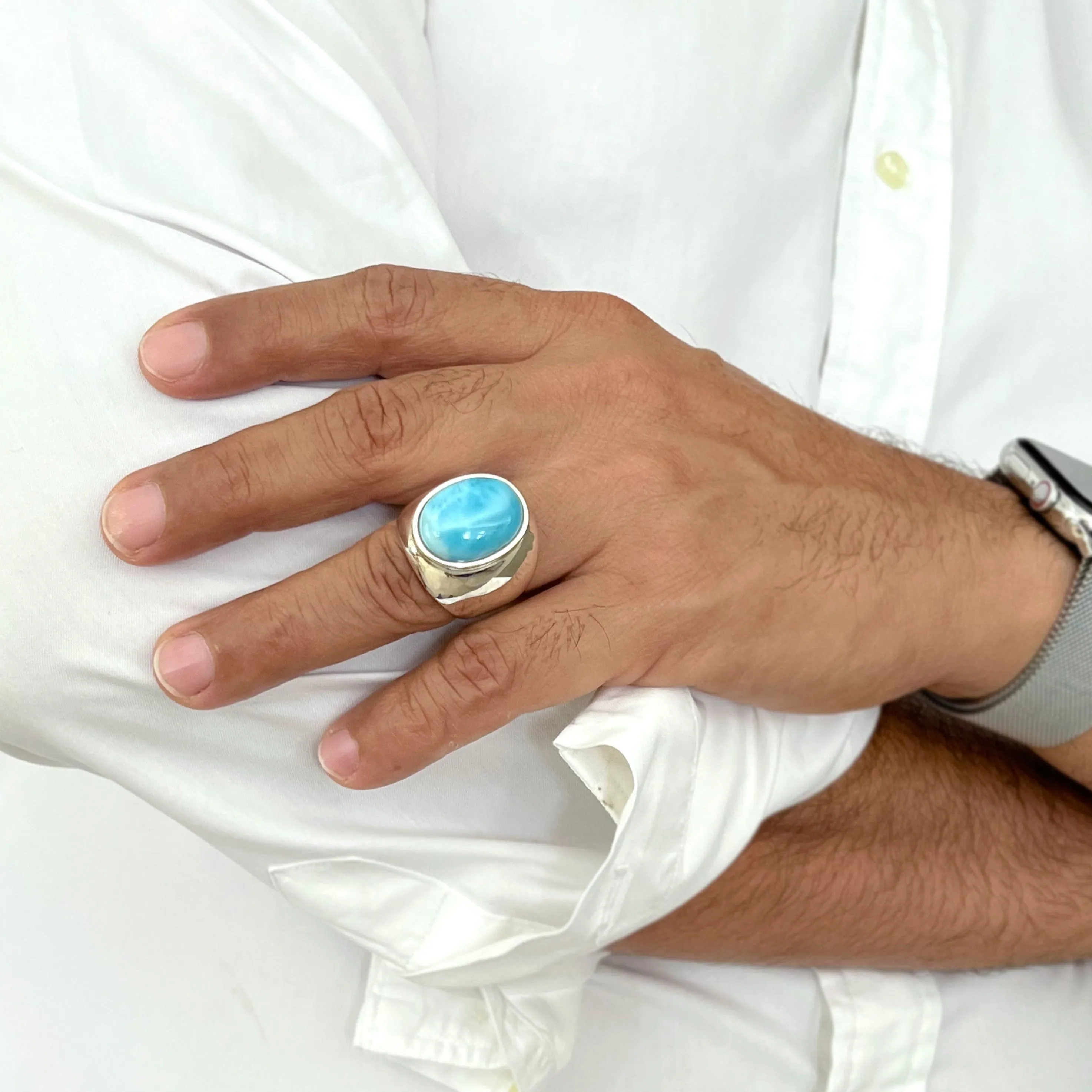 Larimar Ring Pablo