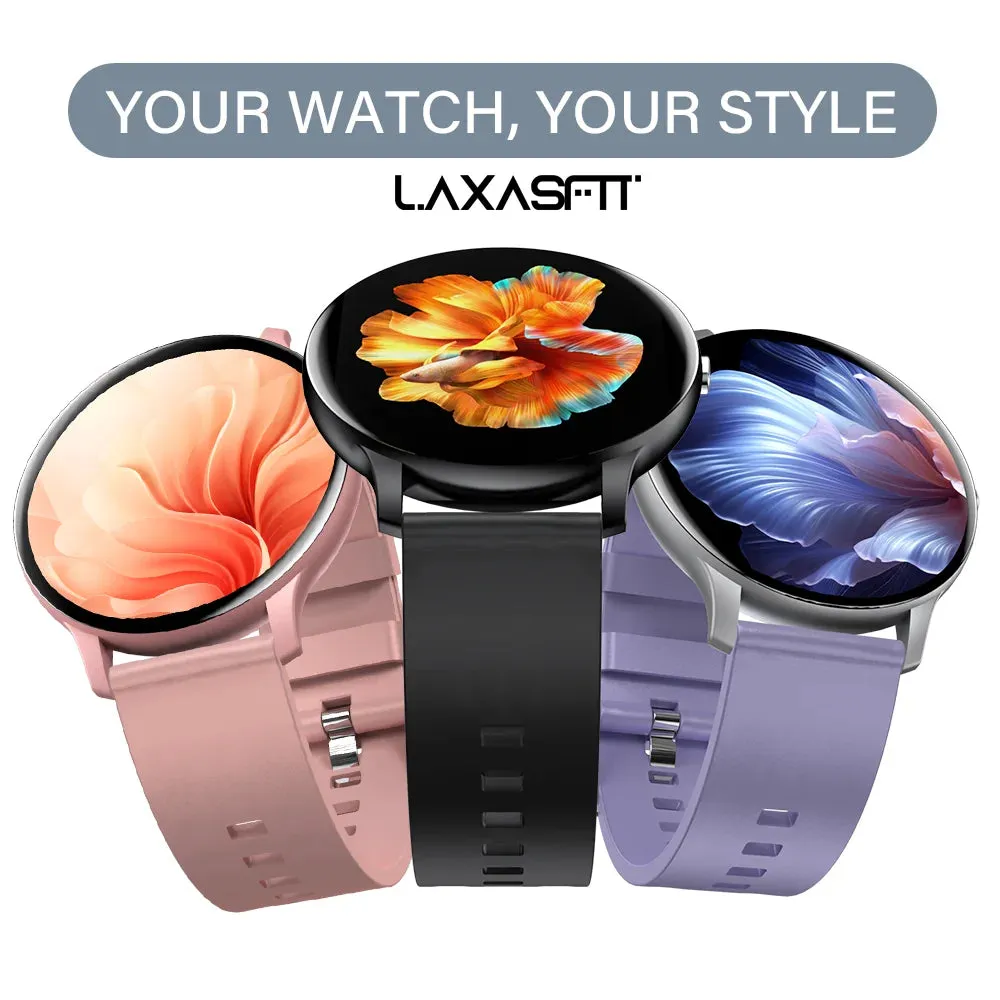 LAXASFIT Multi-Function Smart Watch Bluetooth Voice Call Music Control Pedometer IP68 Waterproof Fashion Sports Smartwatch