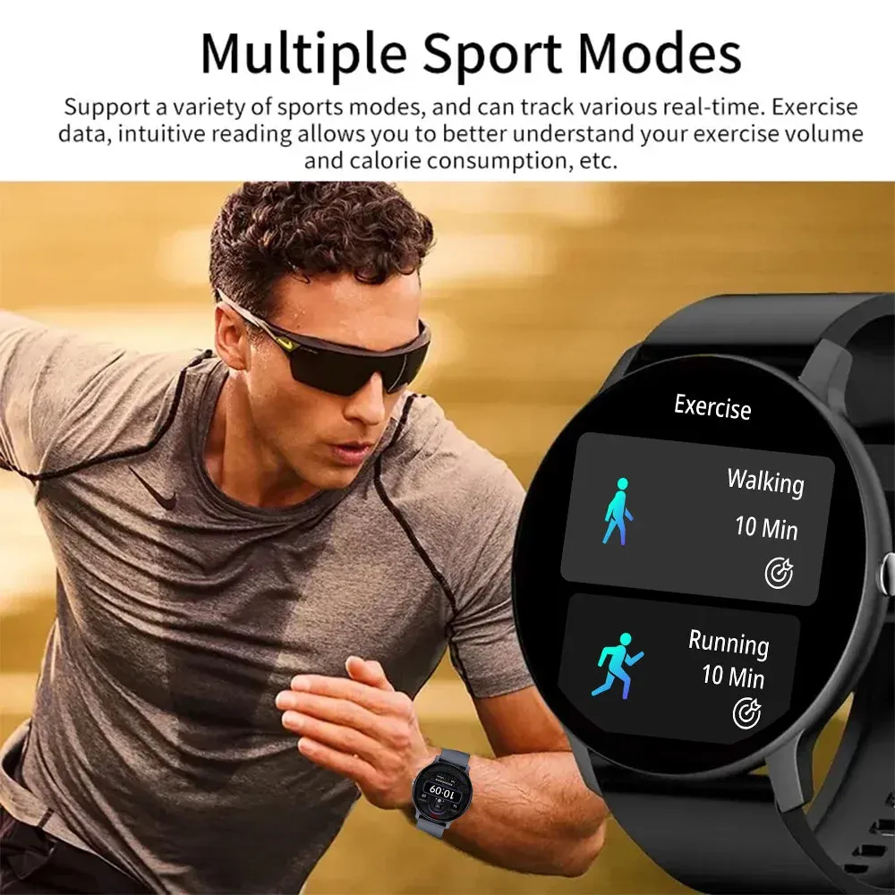 LAXASFIT New Smart Watch Heart Rate Sleep Health Monitor Bluetooth Talk IP68 Waterproof Sports Fashion Smart Watch Holiday Gift