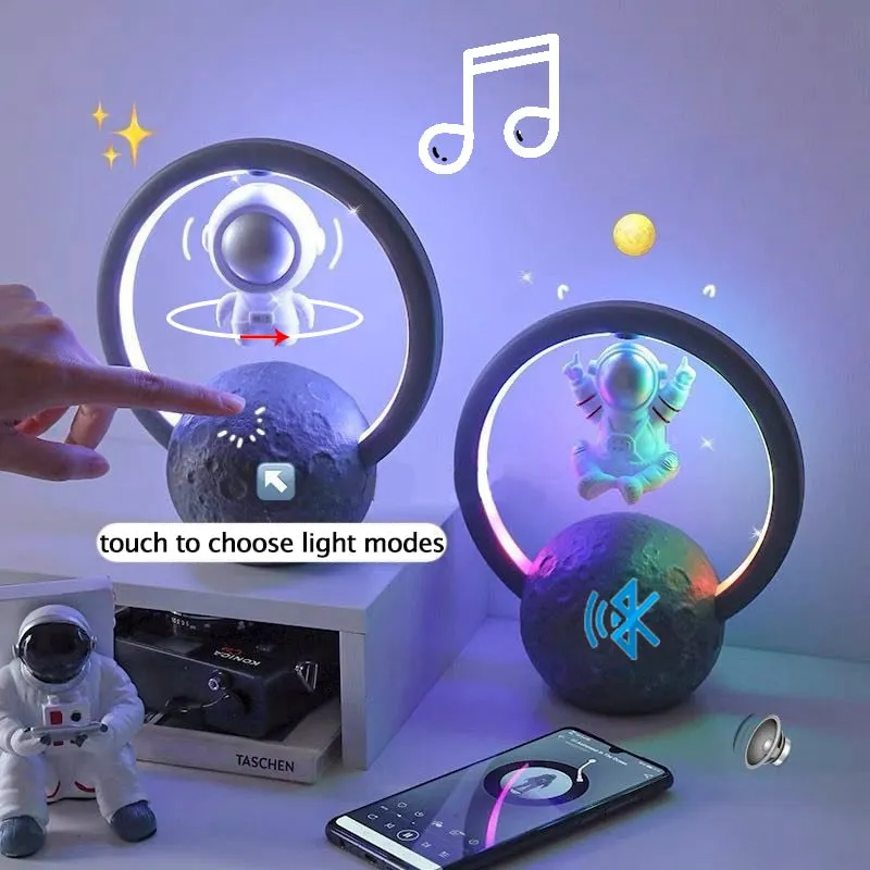 Levitating Astronaut Bluetooth Speaker Lamp