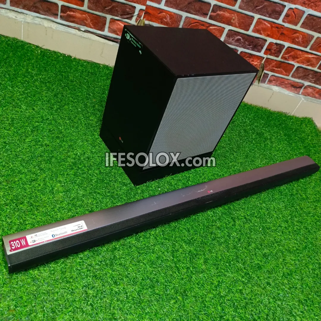 LG NB4530A 2.1Ch 310W Elegant Super Slim Bluetooth Sound Bar with Wireless Subwoofer - Foreign Used