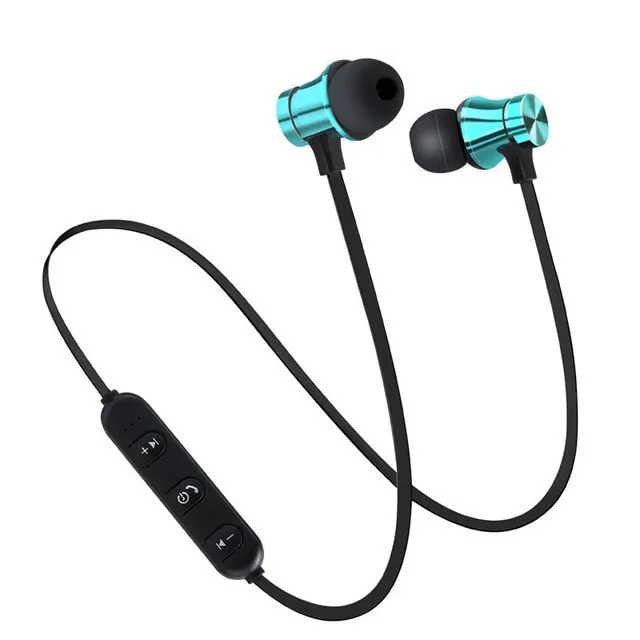 Magnetic Wireless Bluetooth Earphone Stereo Sports Waterproof Earbuds Wireless in-ear Headset with Mic For IPhone 7 Samsung