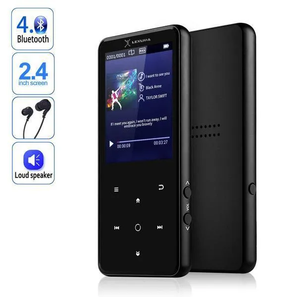 MP3 Player 32GB with Bluetooth 5.0 Portable Digital Lossless Music Player with 2.4" Large Screen & TF Card Expansion (8GB / 16GB / 32GB / 64GB)