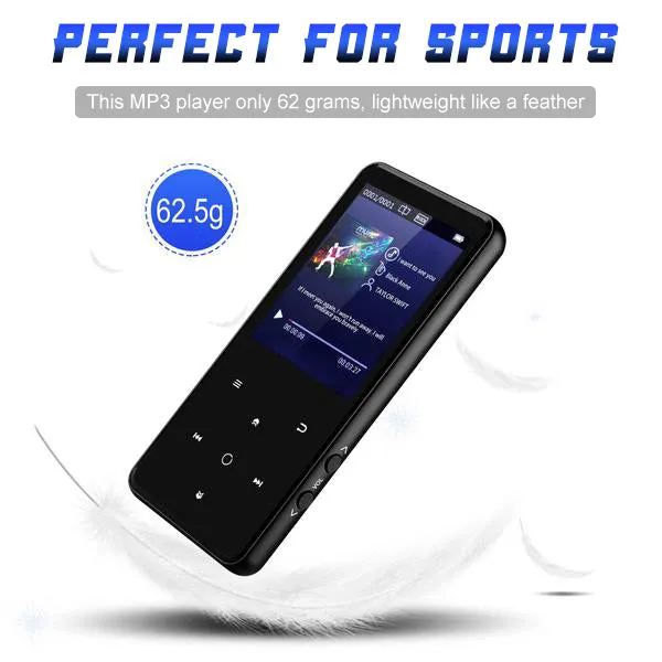 MP3 Player 32GB with Bluetooth 5.0 Portable Digital Lossless Music Player with 2.4" Large Screen & TF Card Expansion (8GB / 16GB / 32GB / 64GB)