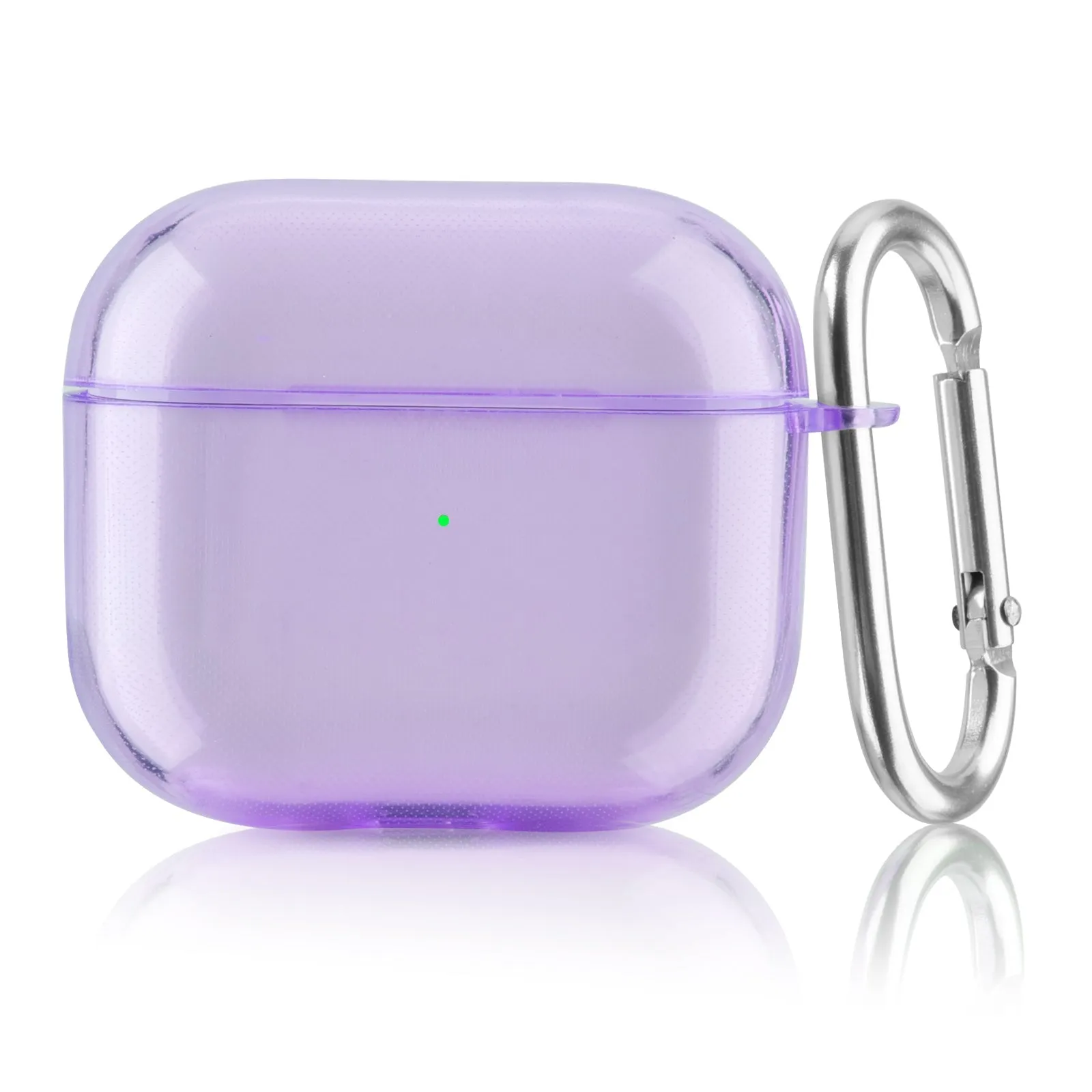 Protective TPU Clear Case for AirPods 3 Case Generation 3rd with Keychain