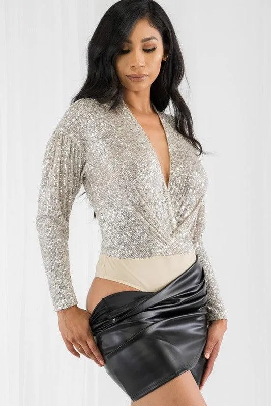 SELENA SEQUINS BODYSUIT FINAL SALE