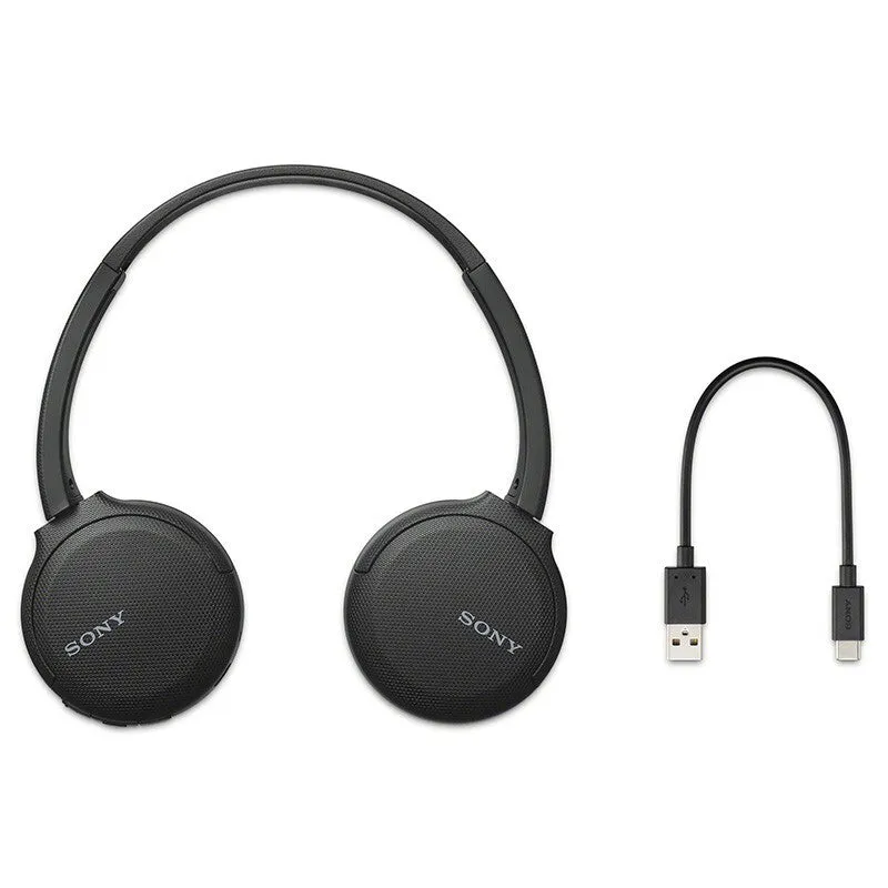 Sony WH-CH510 Wireless Headphones Wireless Bluetooth On-Ear Headset with Mic for Phone-Call