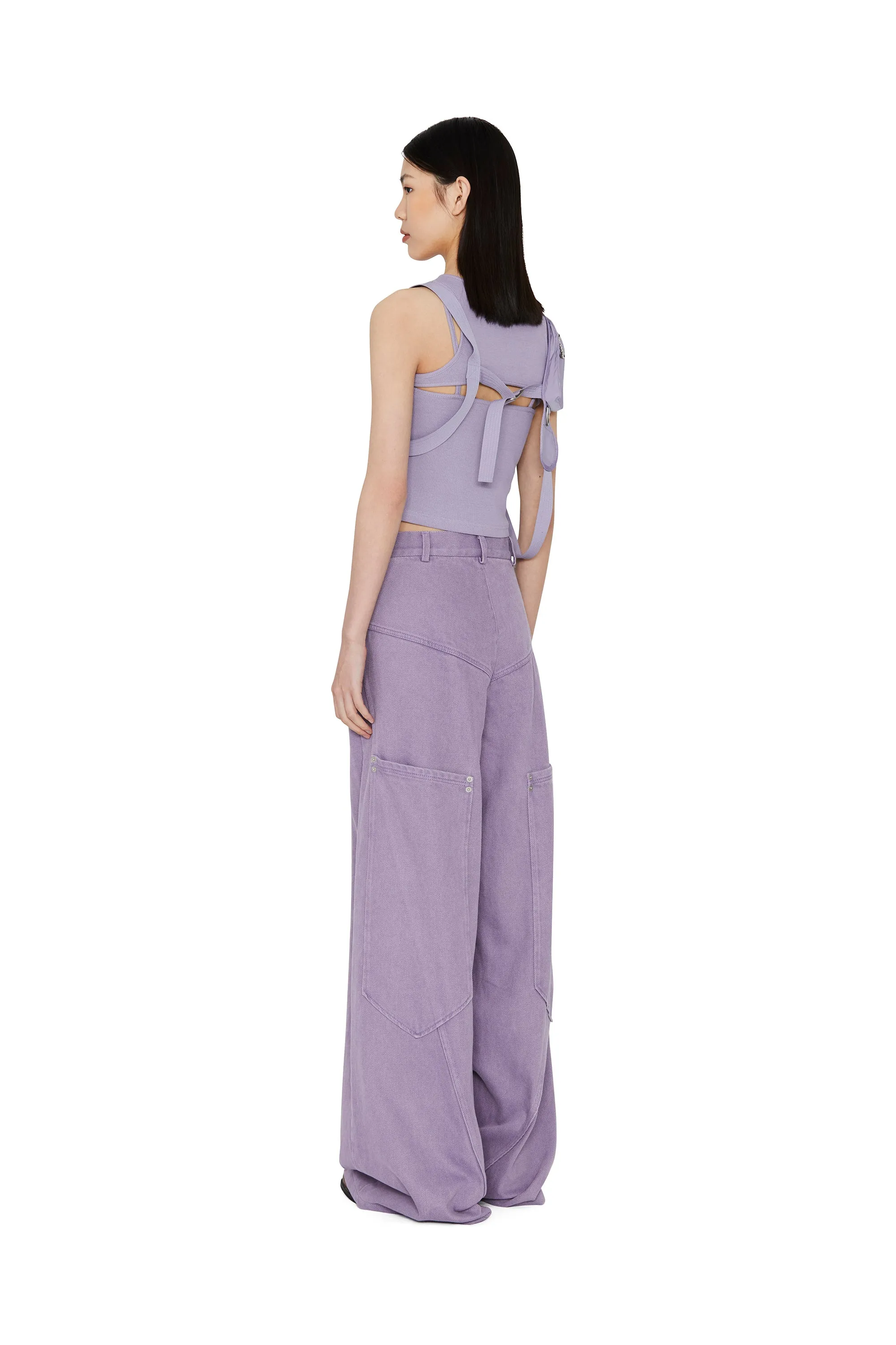 TANK TOP WITH POCKET HARNESS- Lilac