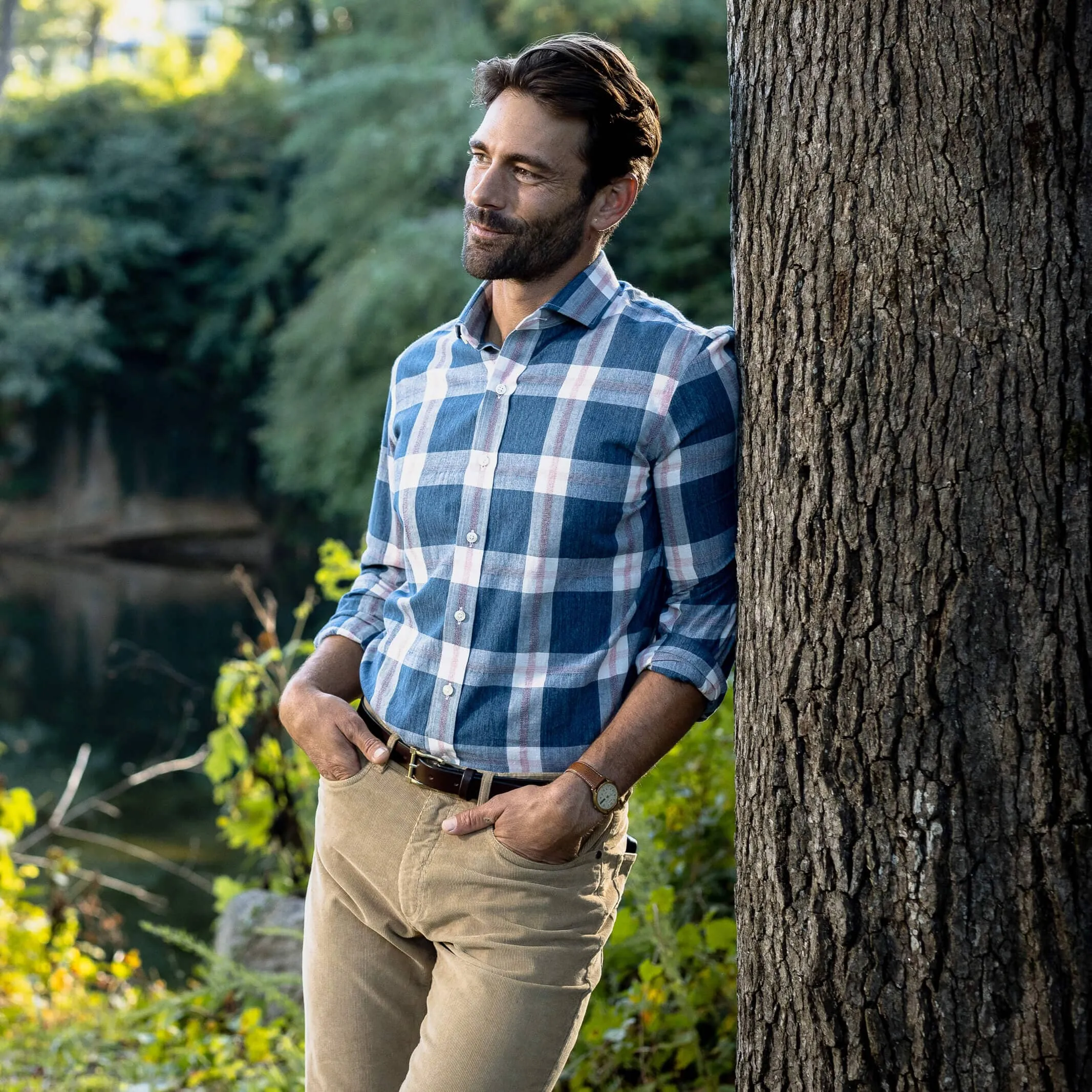 The Cadet Blue Rawls Plaid Custom Shirt