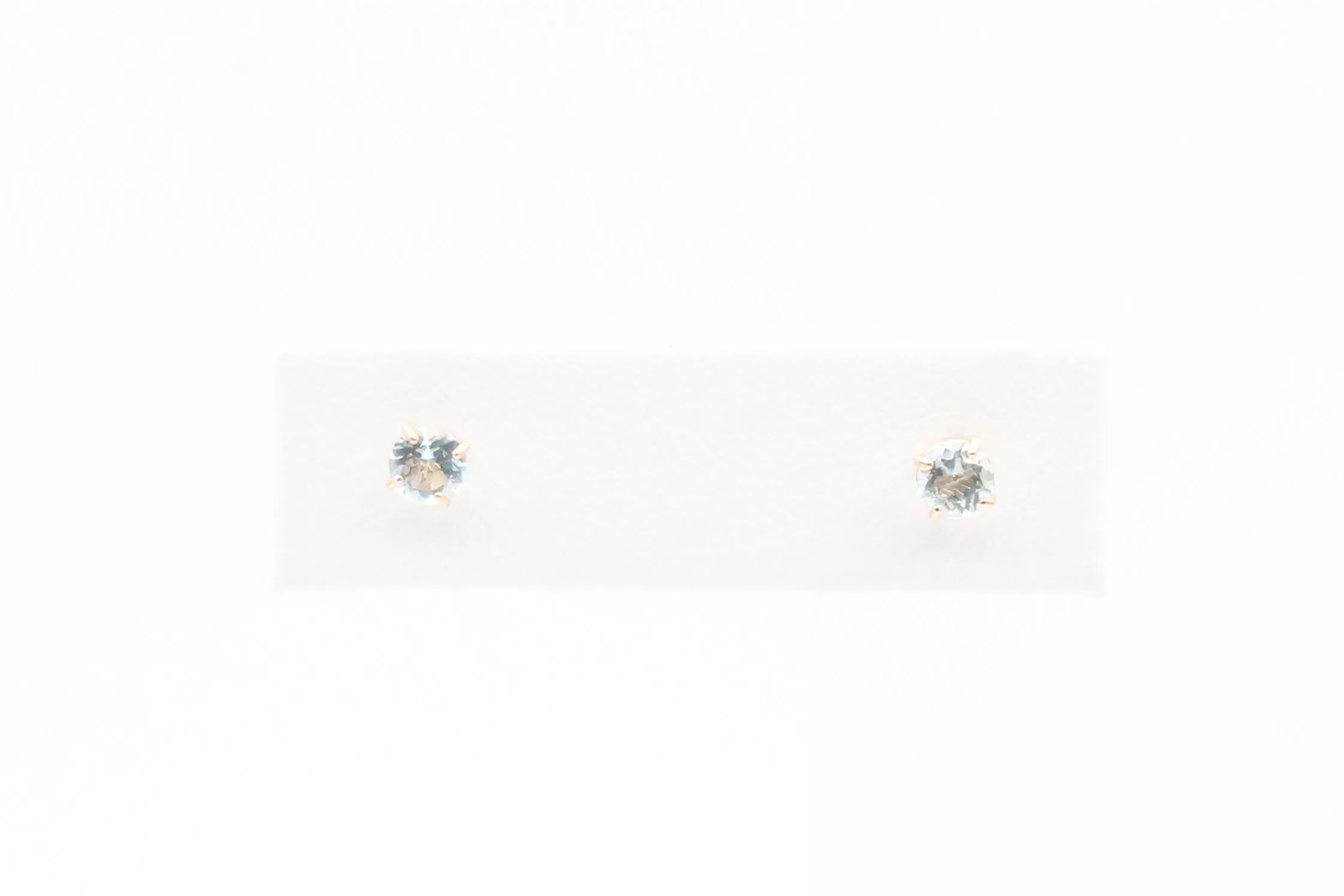 Yellow Gold Aquamarine Earrings